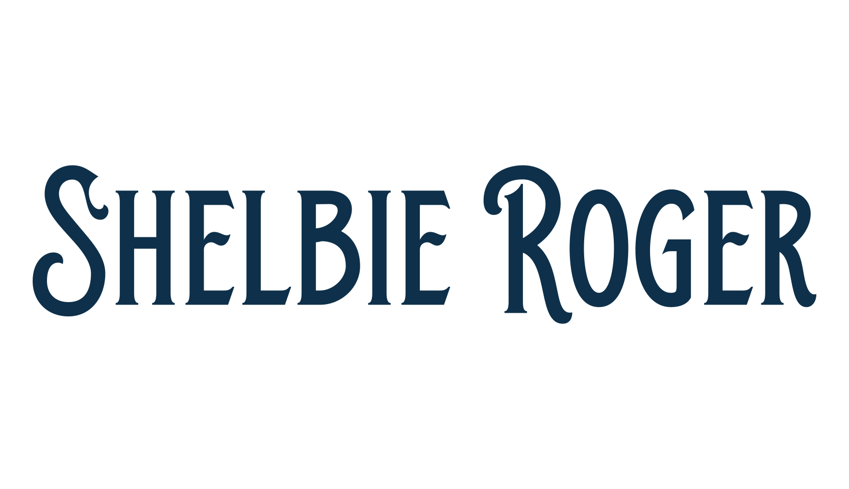 Shelbie Roger, fancy retro decorative font preview