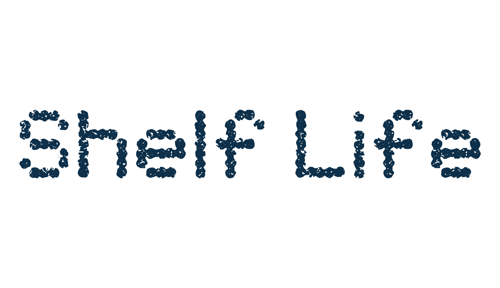 Shelf Life, eroded font preview