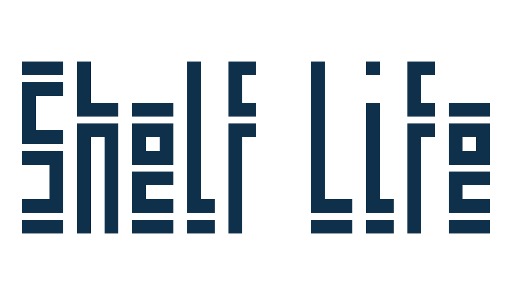 Shelf Life (shelf-life), techno square sci-fi font preview