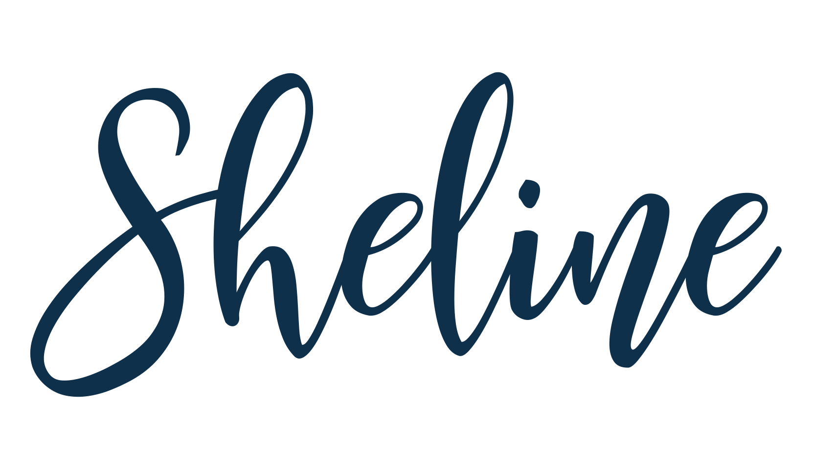 Sheline, script calligraphy fancy decorative font preview
