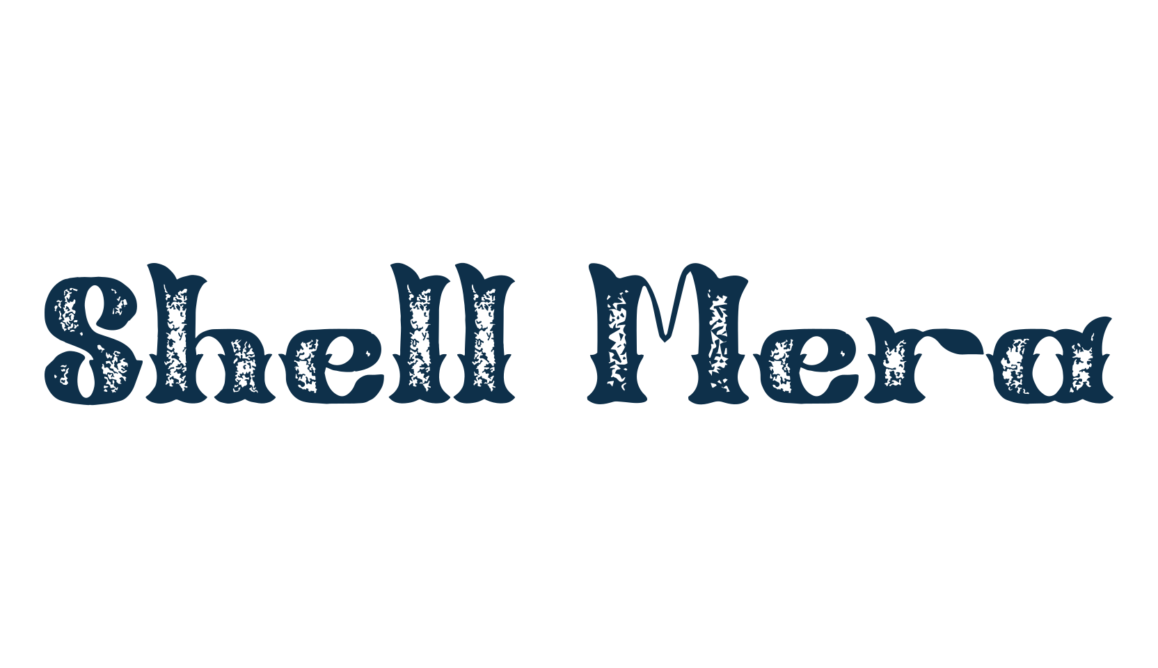 Shell Mera, fancy western decorative font preview