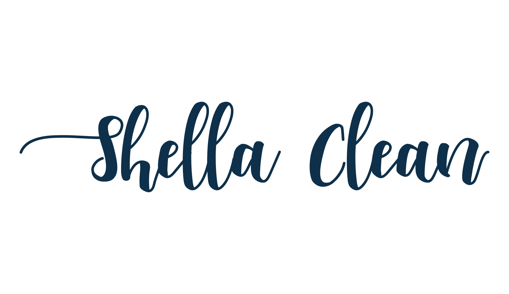 Shella Clean, script handwritten fancy decorative calligraphy font preview