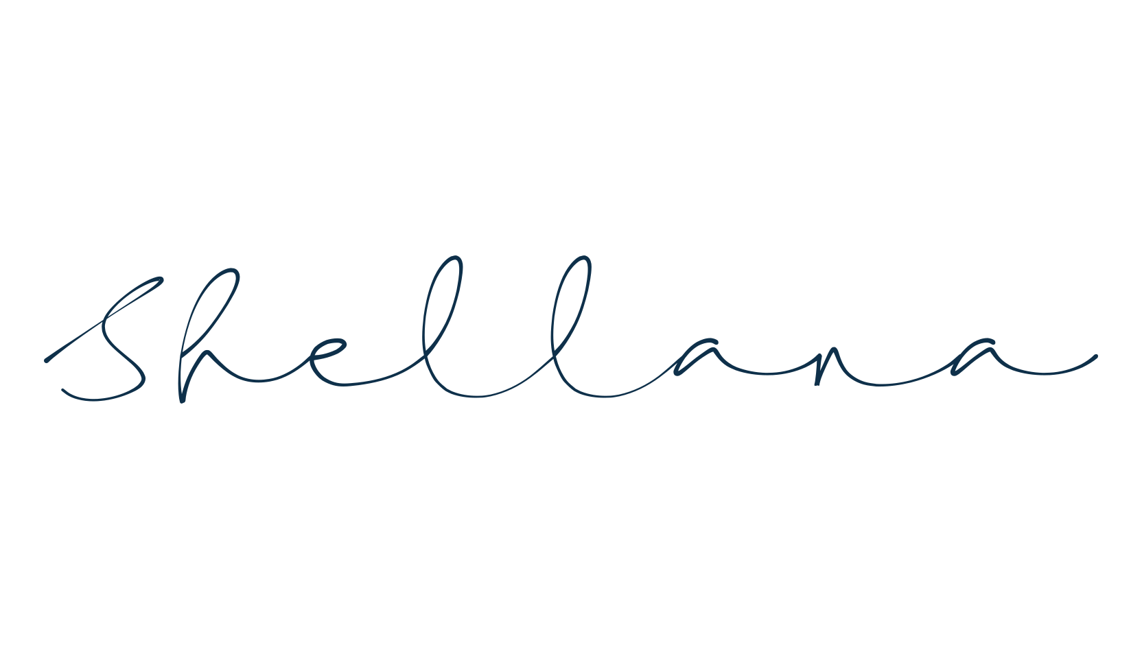 Shellana, handwriting font preview