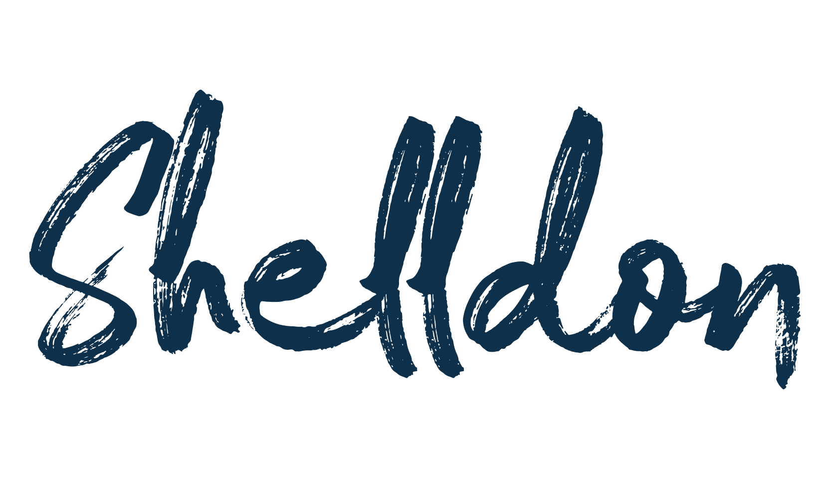 Shelldon, brush font preview