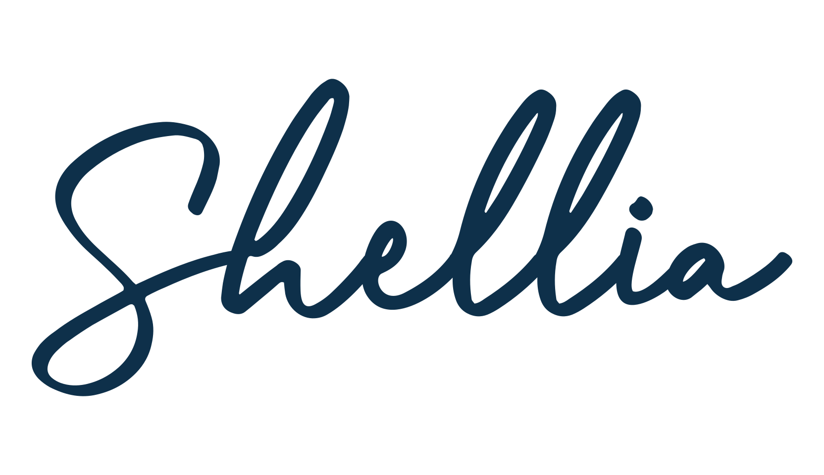 Shellia, handwriting font preview