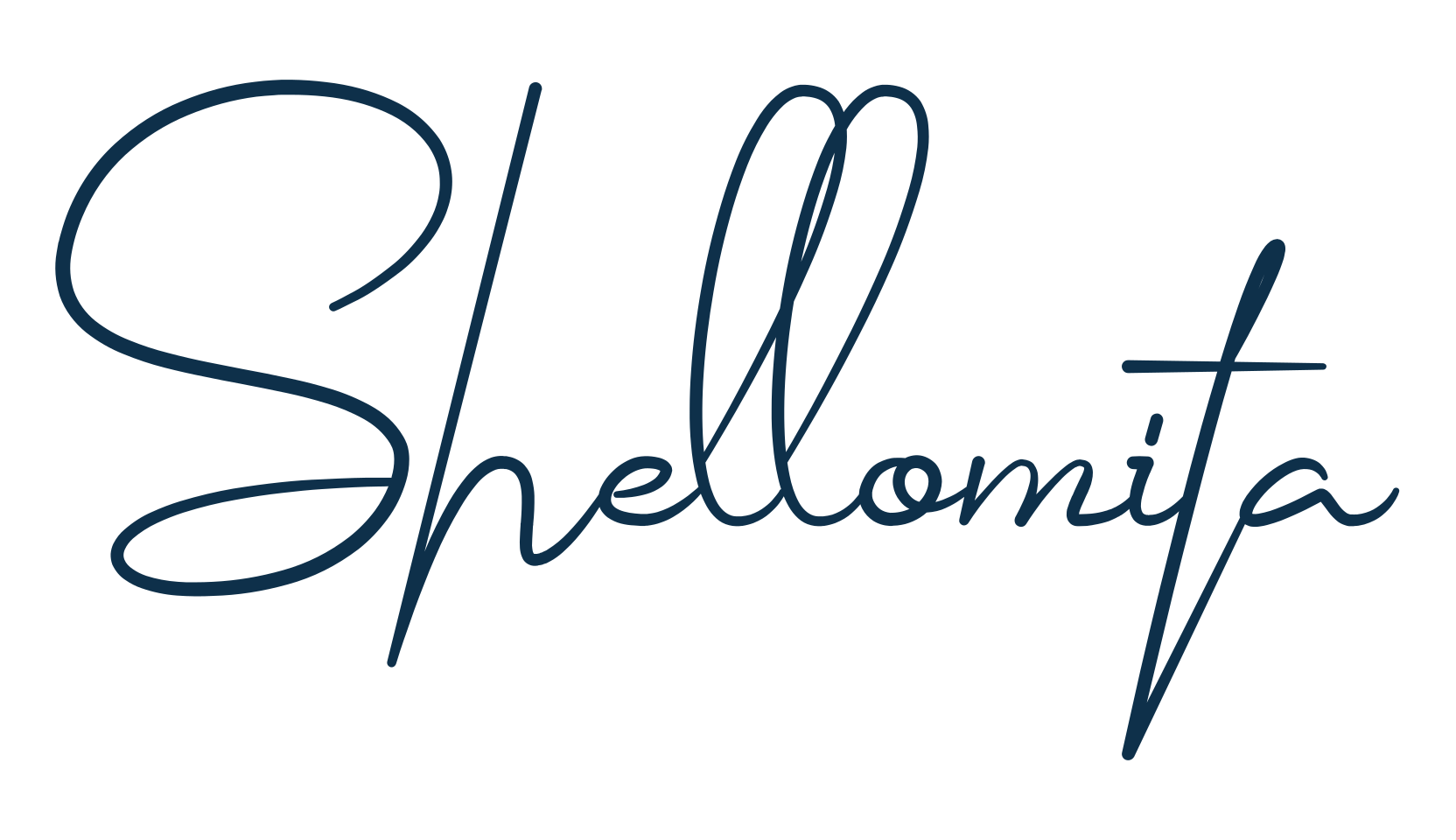 Shellomita, script handwritten fancy decorative calligraphy font preview