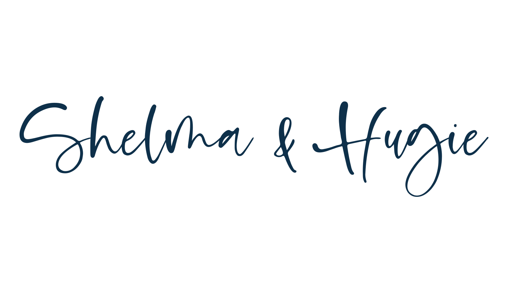 Shelma & Hugie, script handwritten fancy decorative calligraphy font preview
