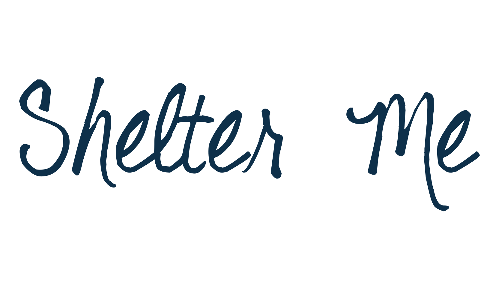 Shelter Me, script handwritten fancy decorative calligraphy font preview