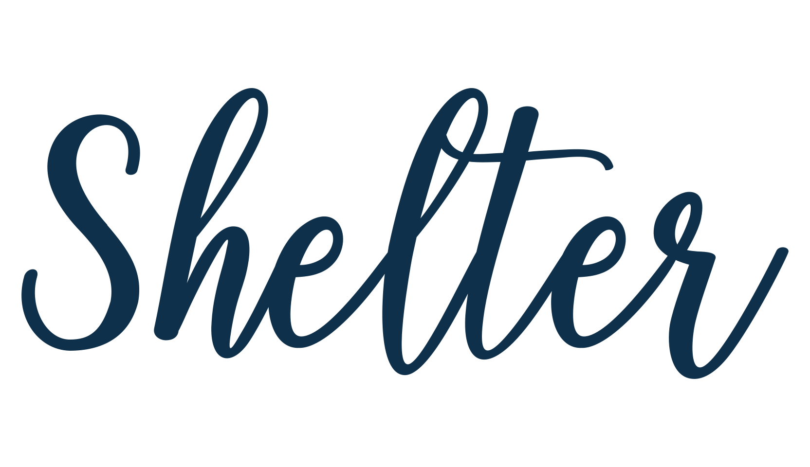 Shelter, script calligraphy fancy decorative font preview