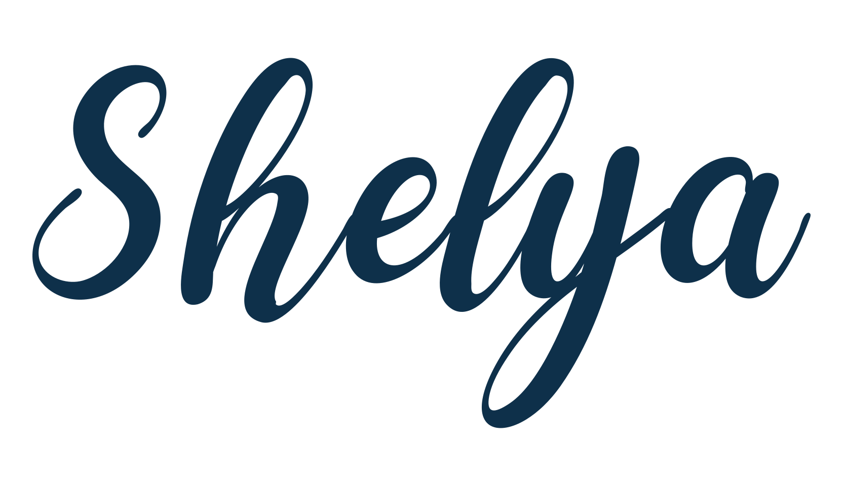 Shelya, fancy decorative font preview
