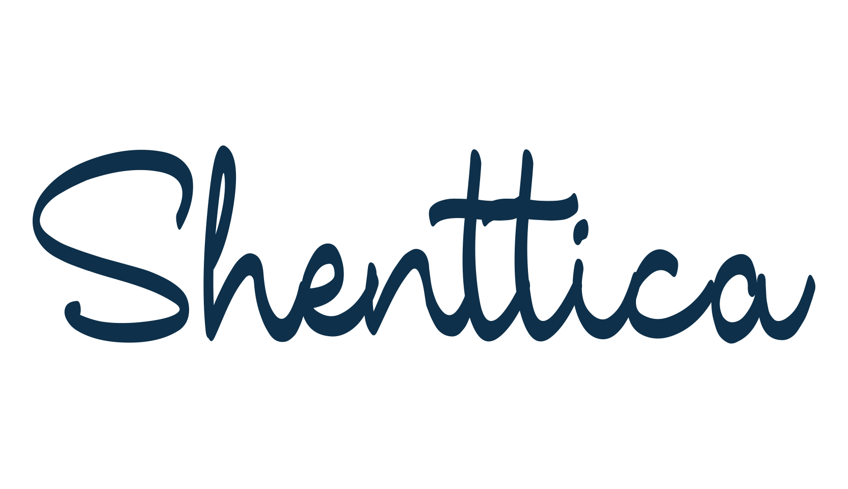 Shenttica, script handwritten fancy decorative calligraphy font preview