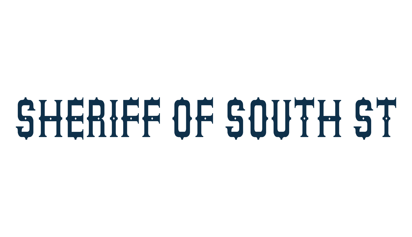 Sheriff of South St, western font preview