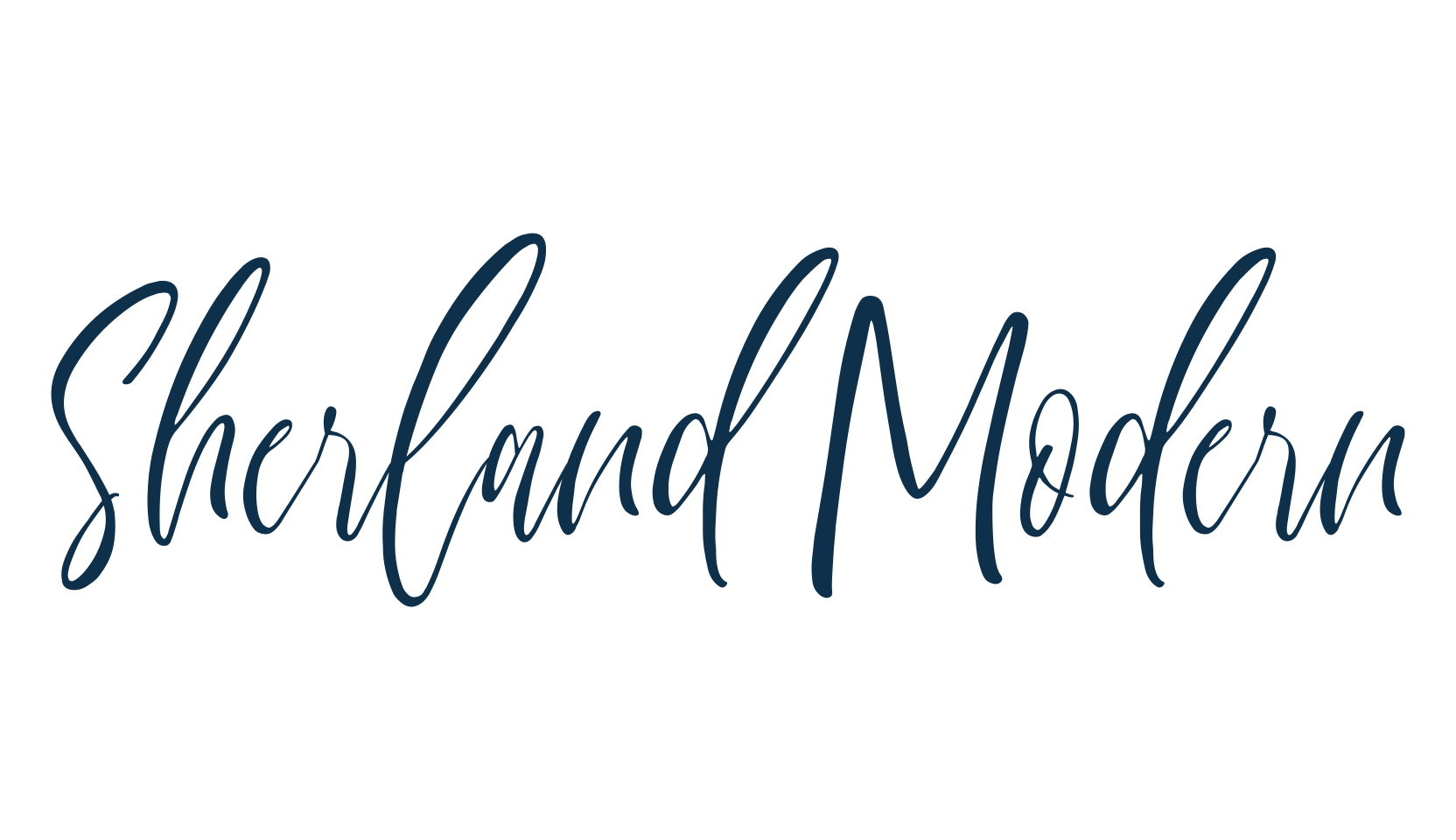 Sherland Modern, script handwritten fancy decorative calligraphy font preview