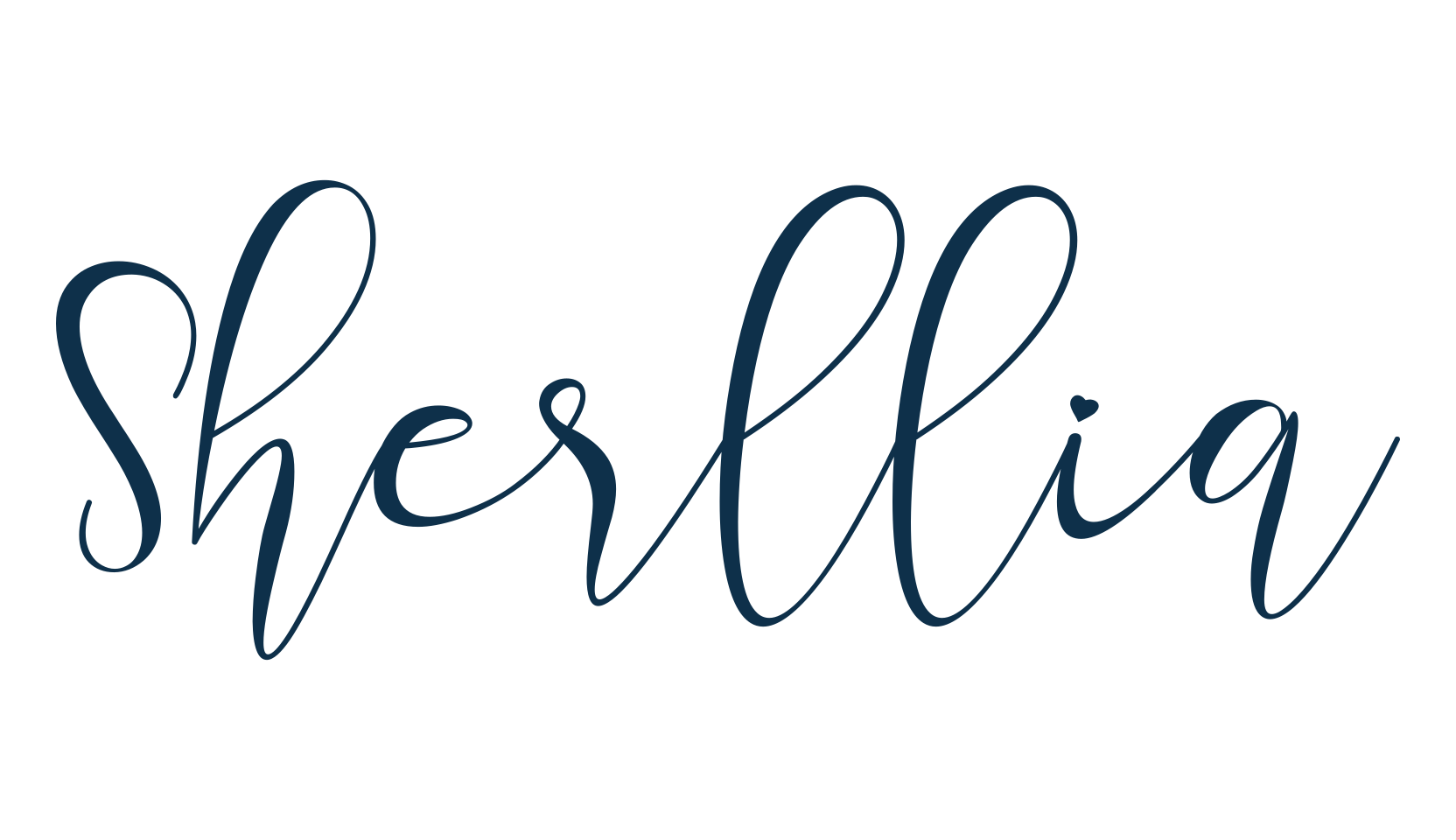 Sherllia, script calligraphy fancy decorative font preview