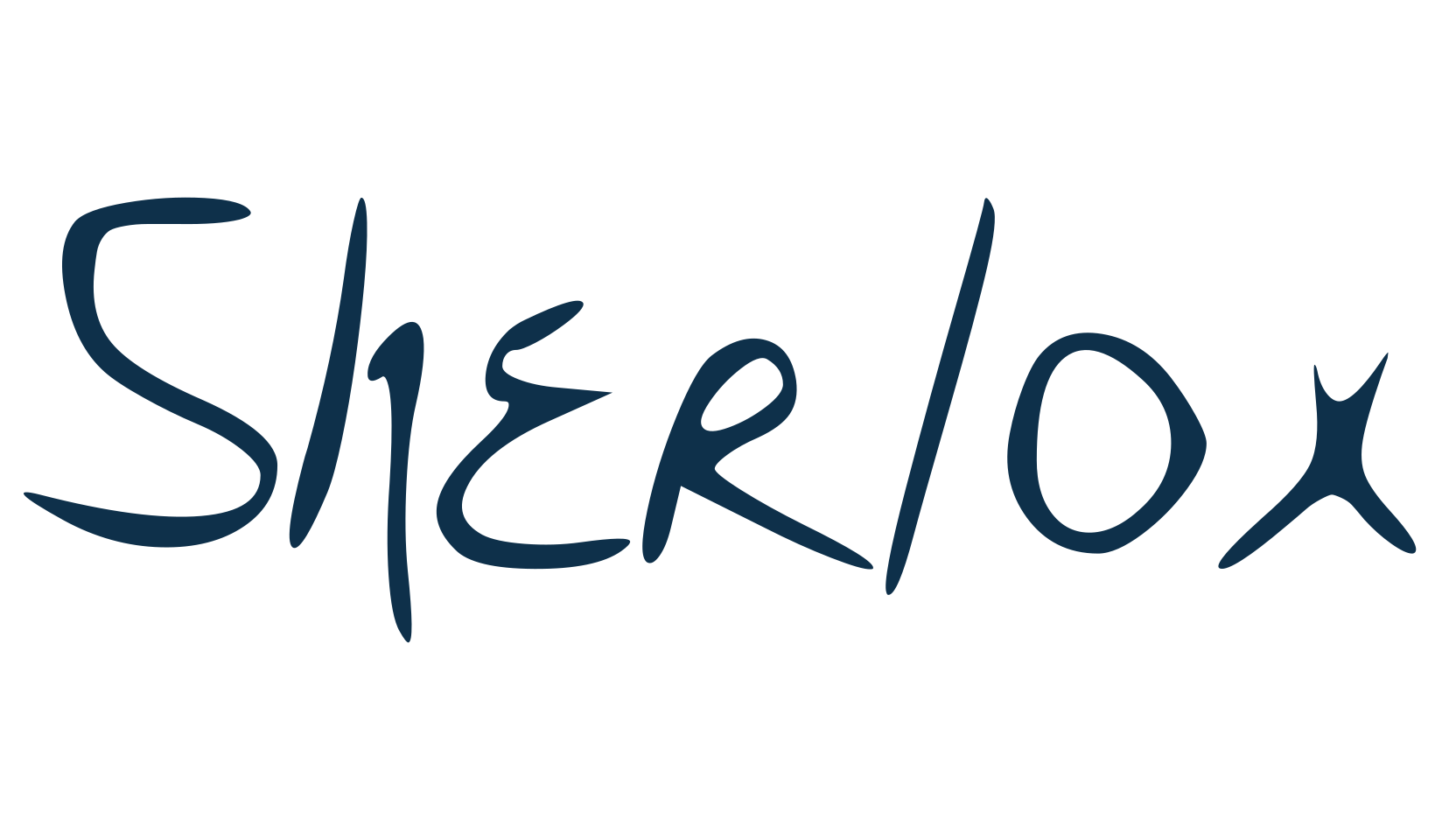 Sherlox, handwriting font preview