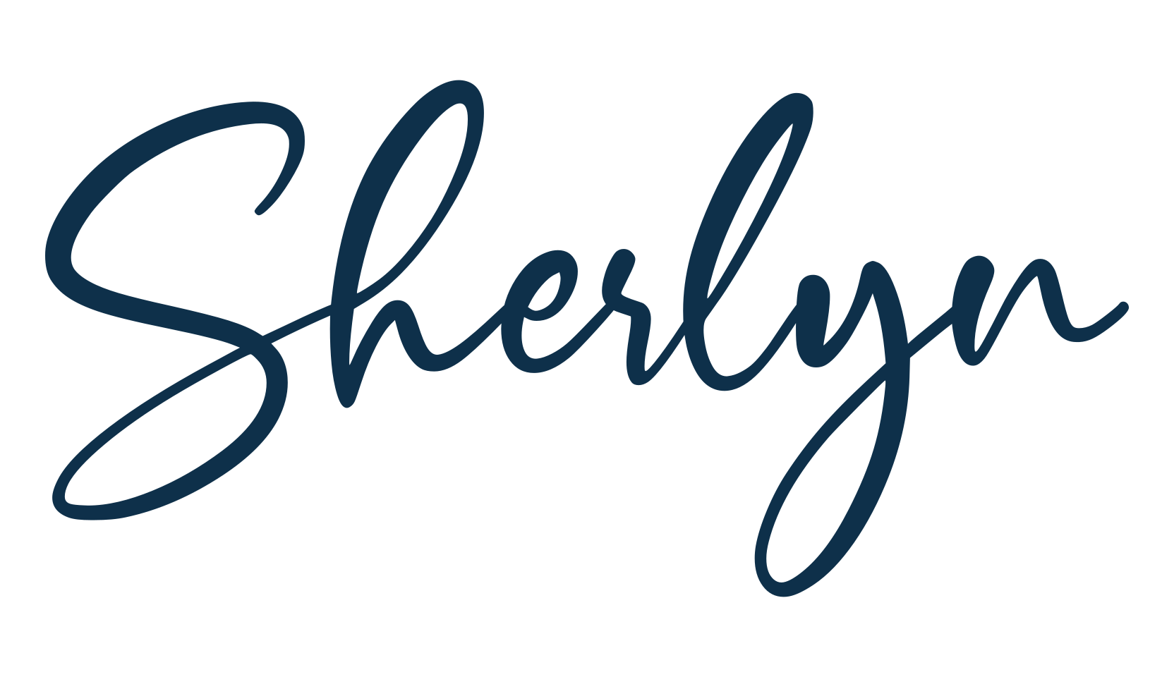 Sherlyn, calligraphy font preview
