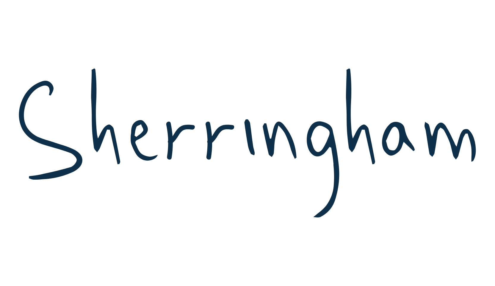 Sherringham, script handwritten fancy decorative calligraphy font preview