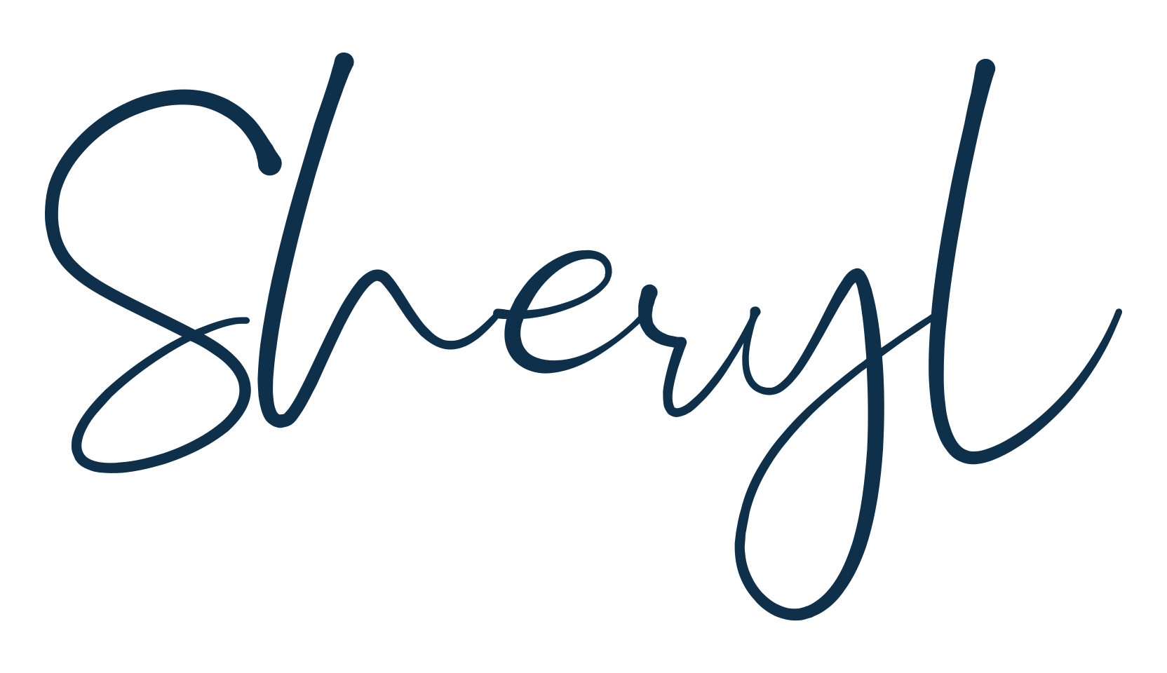Sheryl, handwriting font preview