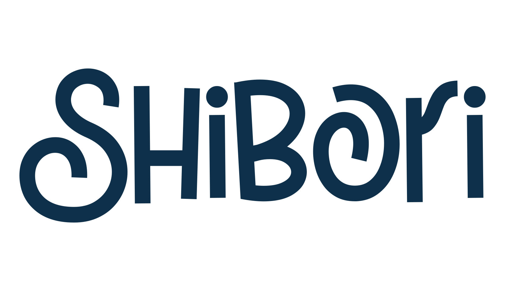 Shibori, fancy cartoon decorative font preview