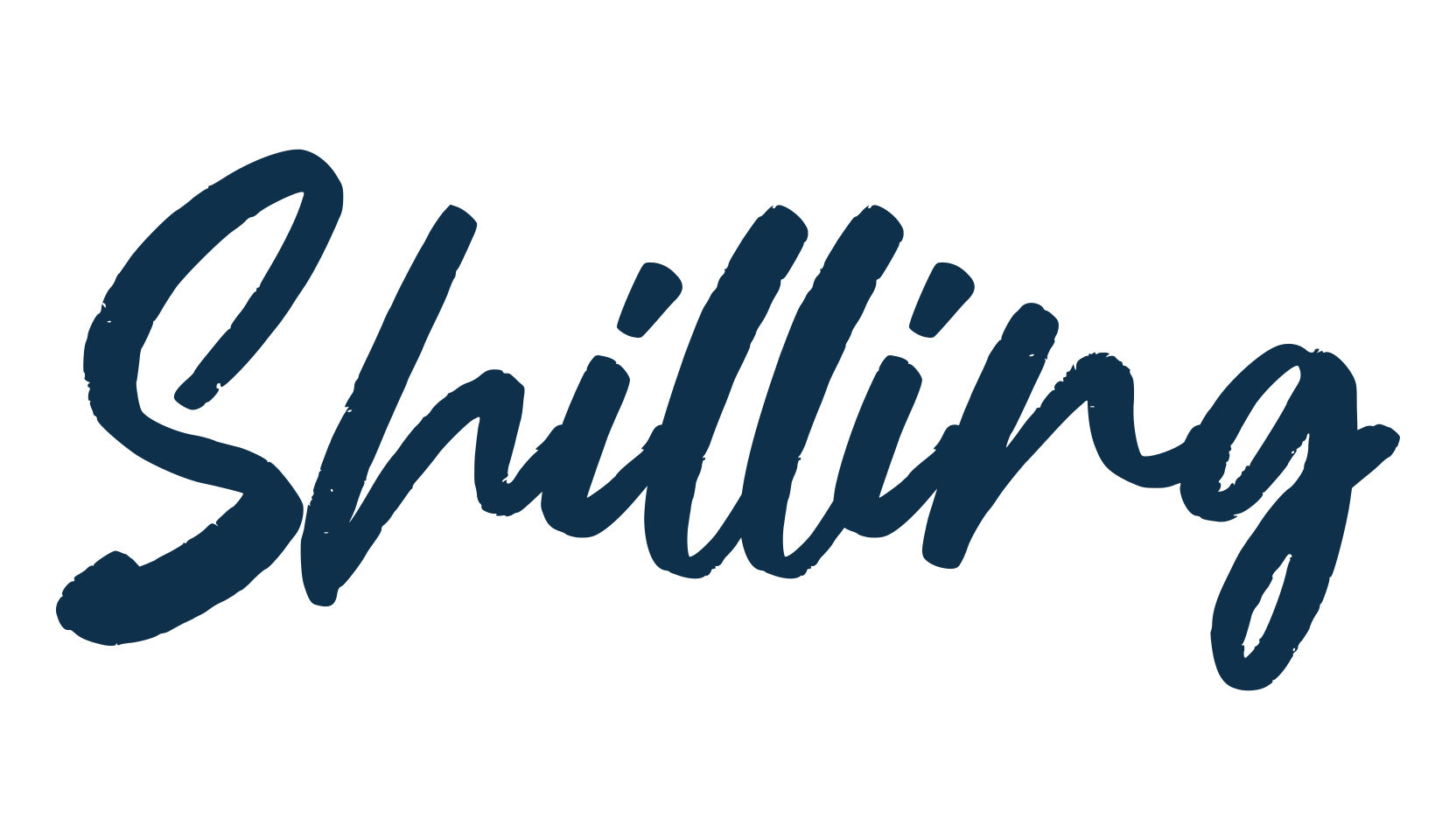 Shilling, handwriting font preview