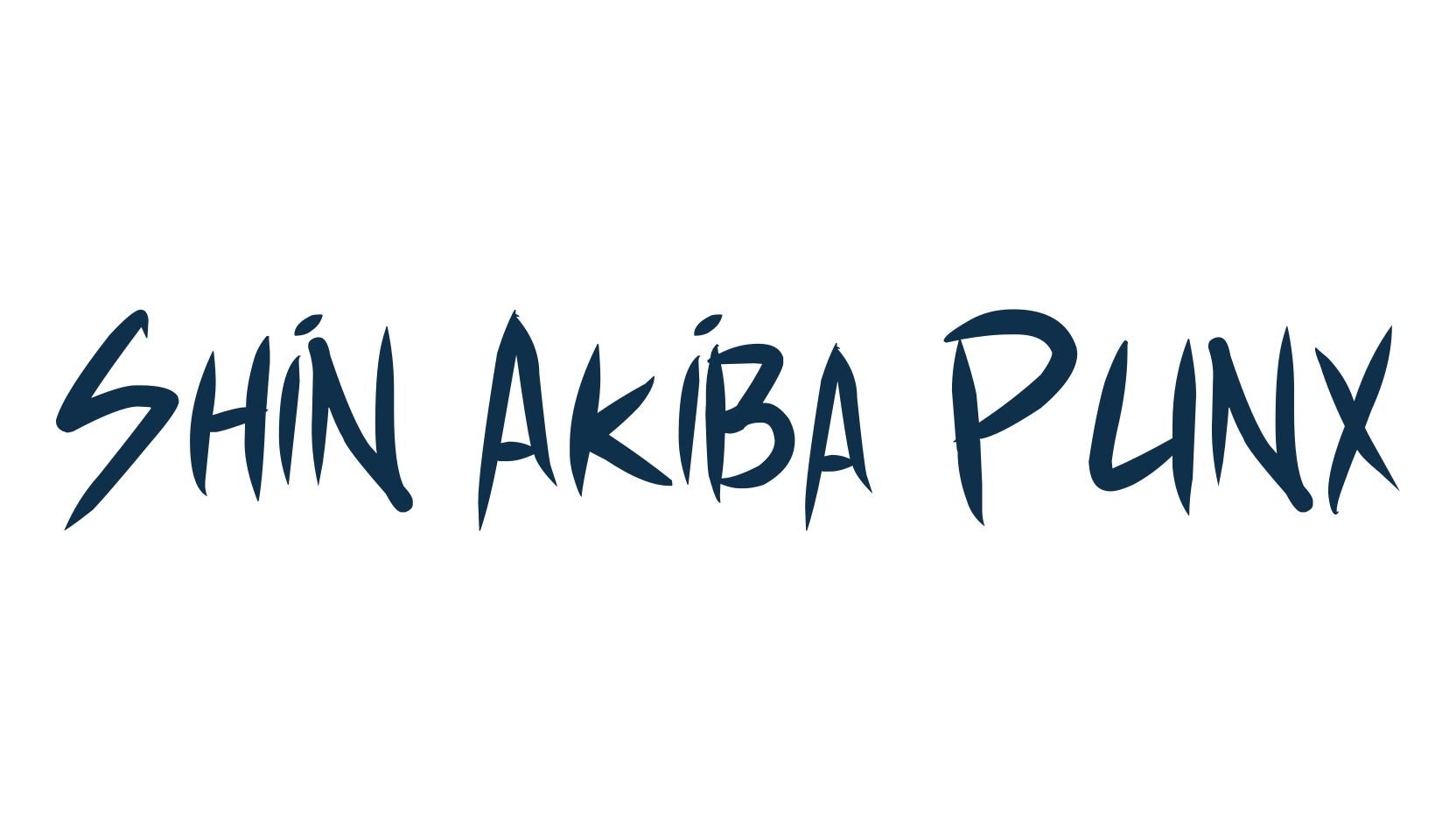 Shin Akiba Punx, fancy cartoon decorative comic font preview