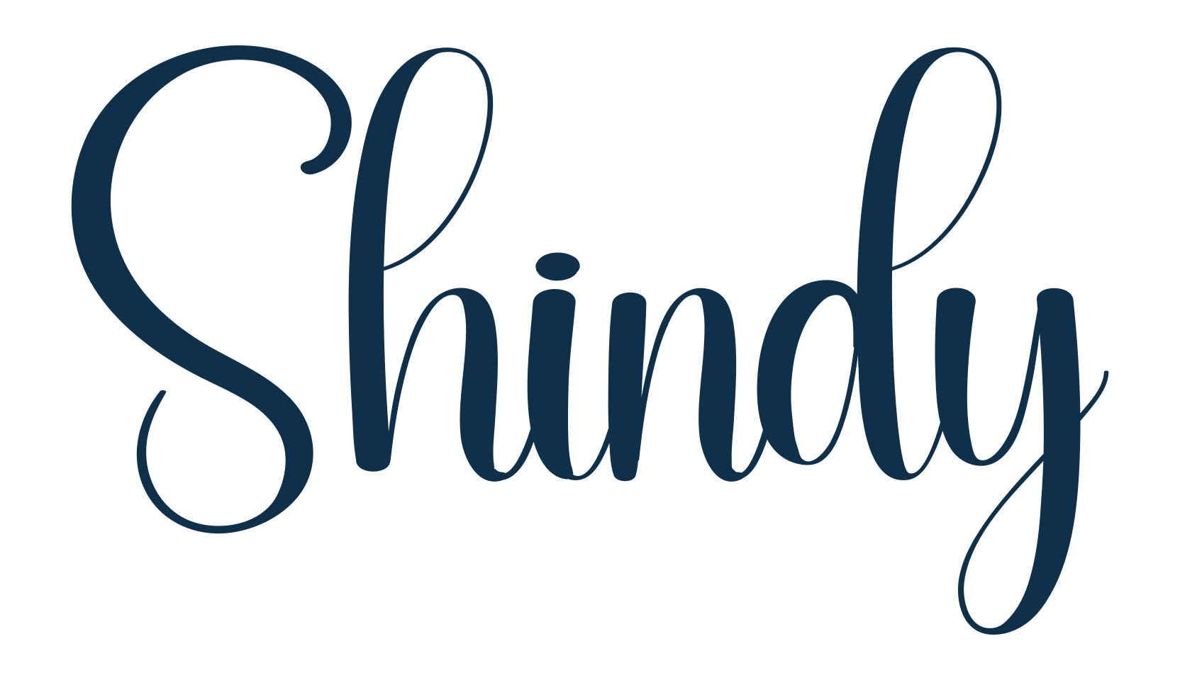 Shindy, fancy decorative font preview