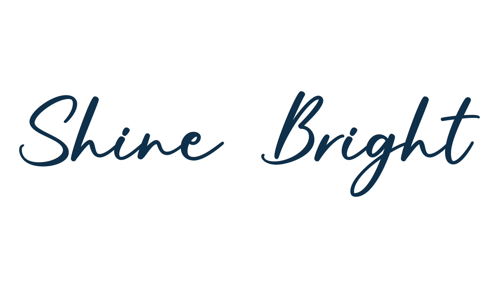 Shine Bright, script handwritten fancy decorative calligraphy font preview