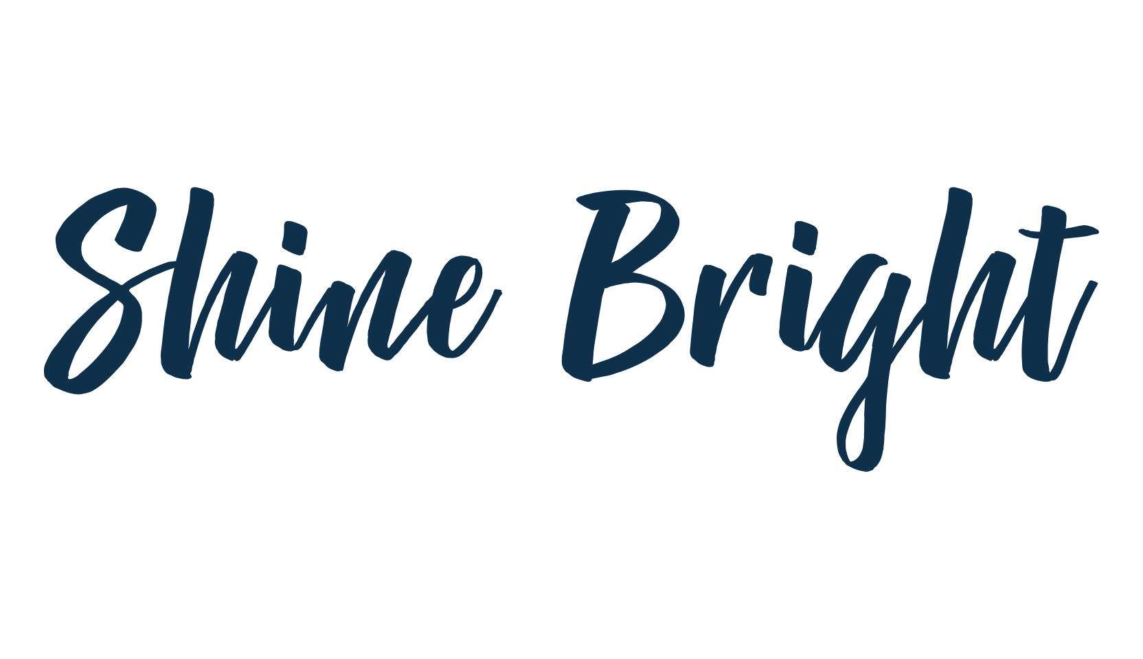 Shine Bright (shine-bright), brush font preview