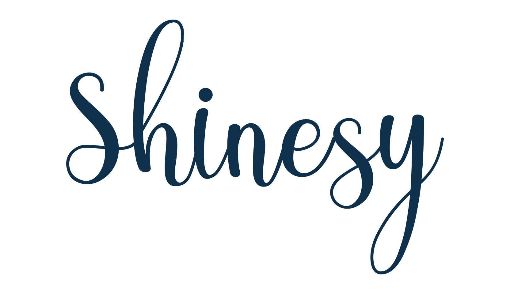 Shinesy, fancy decorative font preview