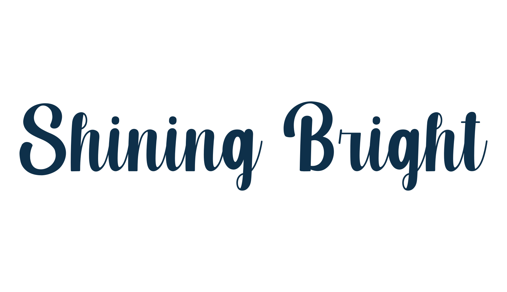 Shining Bright, fancy decorative font preview