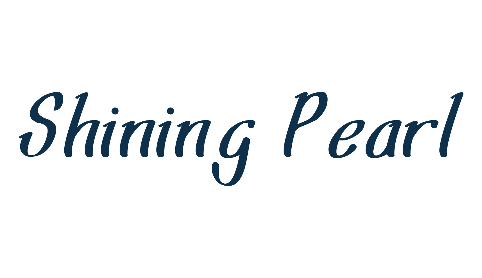 Shining Pearl, fancy decorative font preview