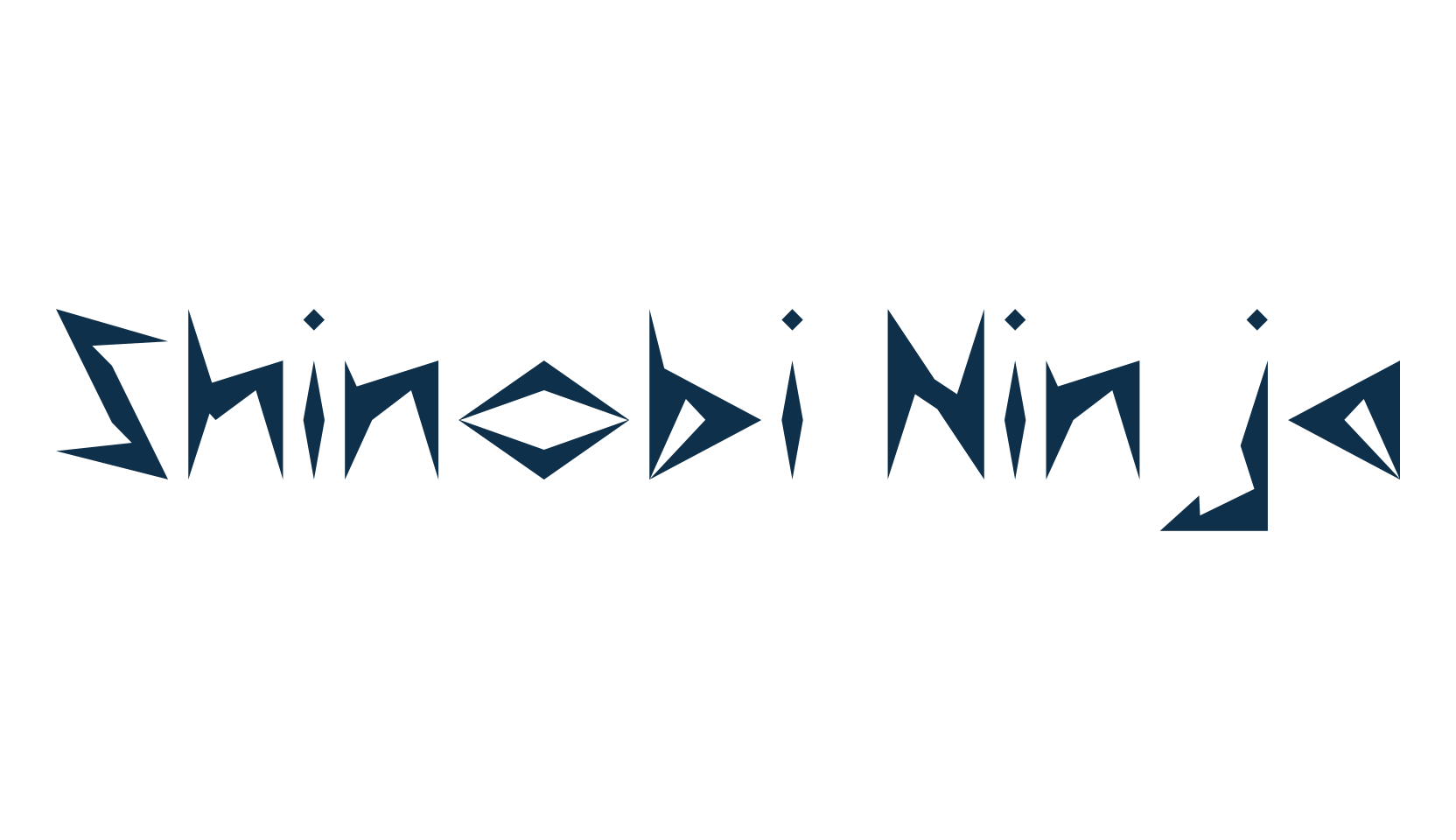 Shinobi Ninja, chinese, jpn font preview