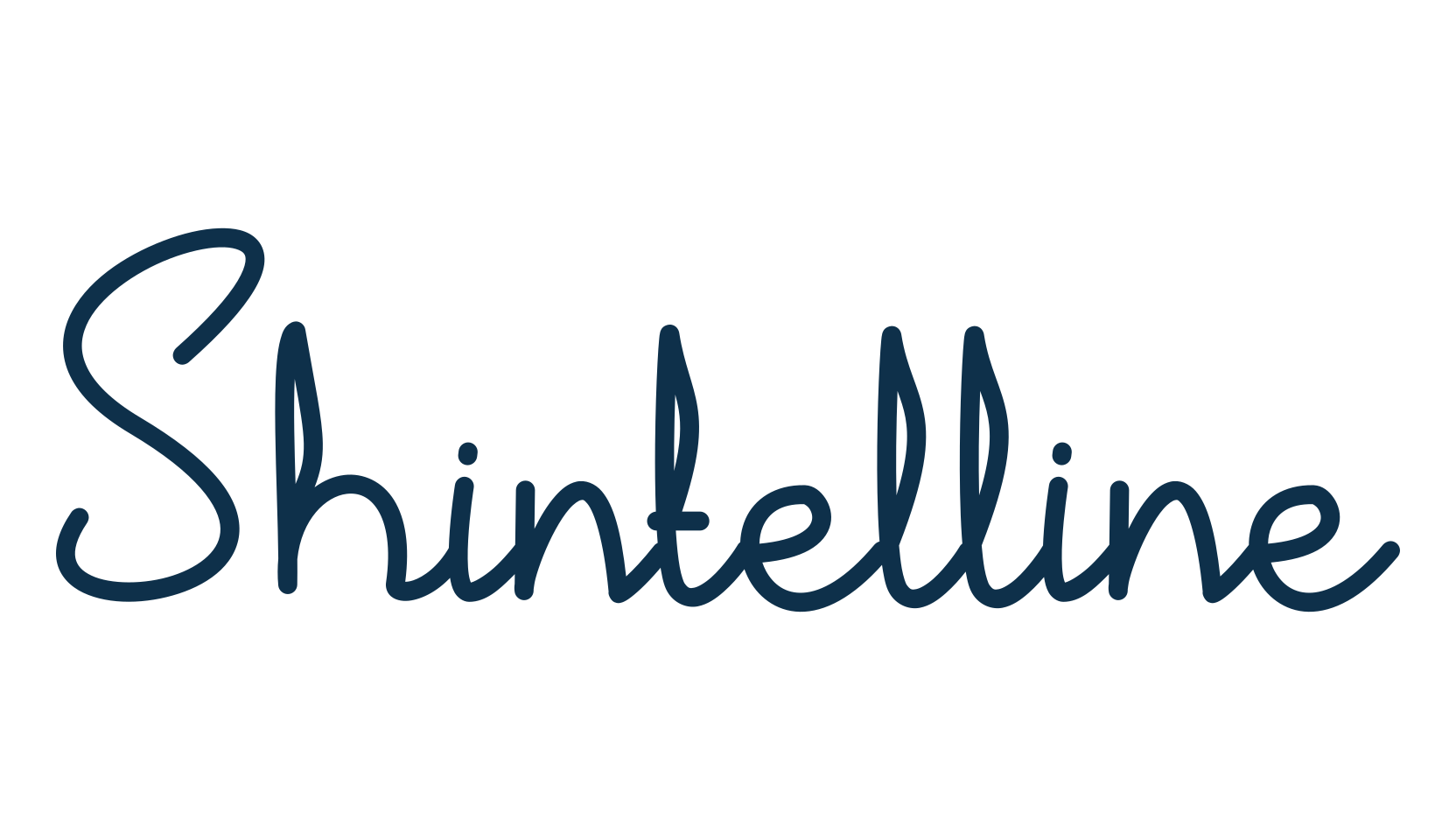 Shintelline, handwriting font preview