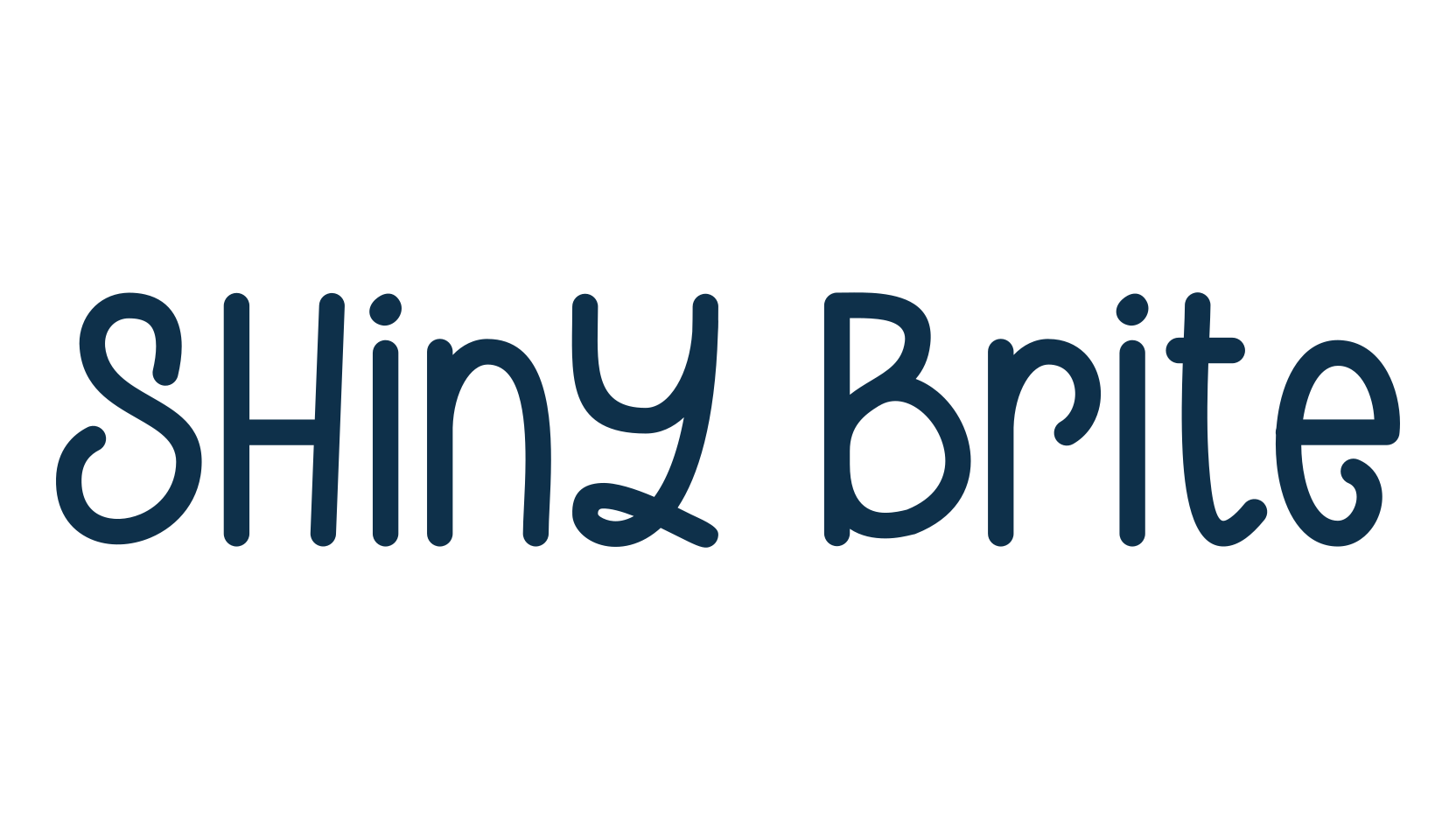 Shiny Brite, fancy decorative font preview