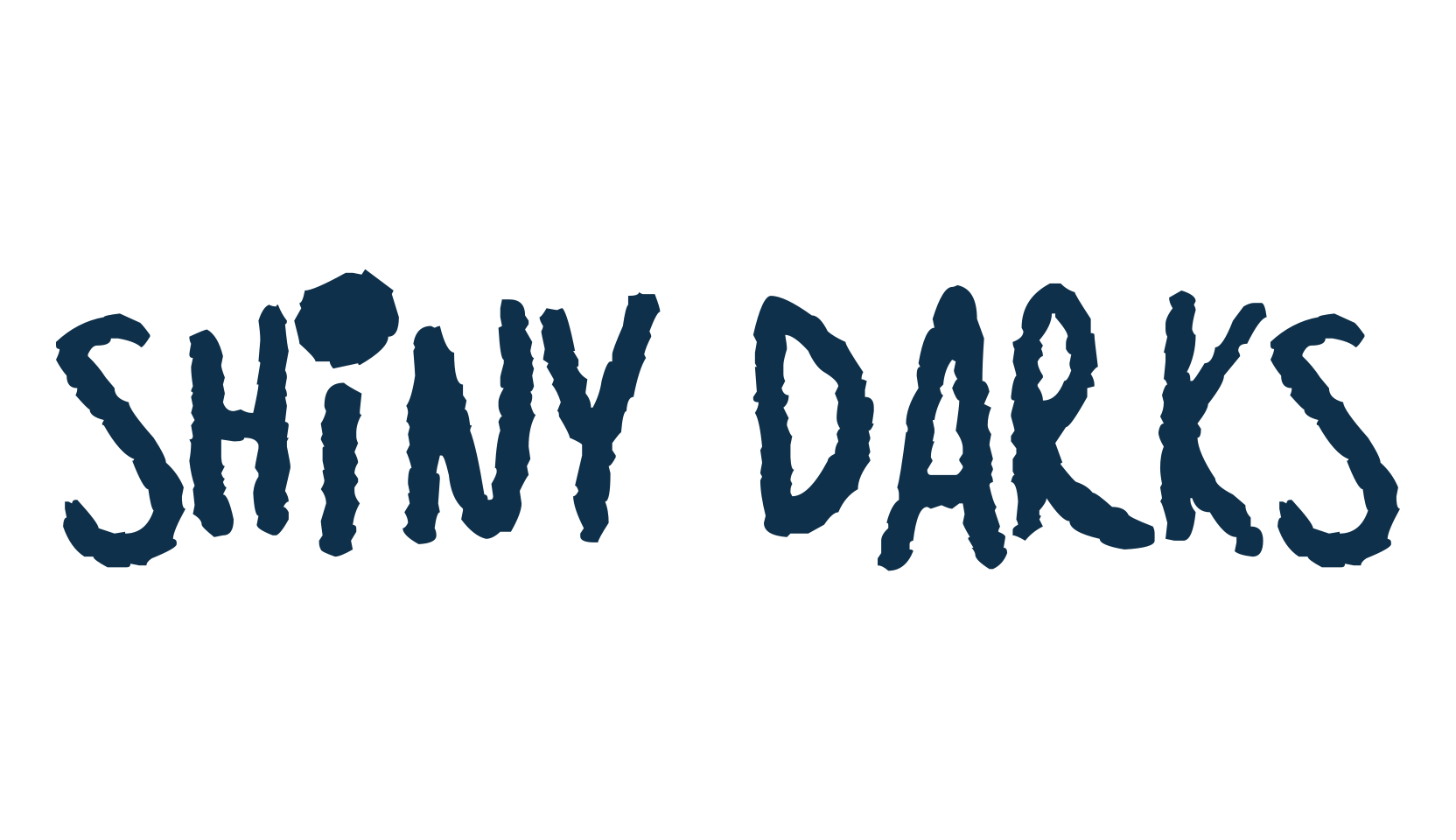 Shiny Darks, trash font preview