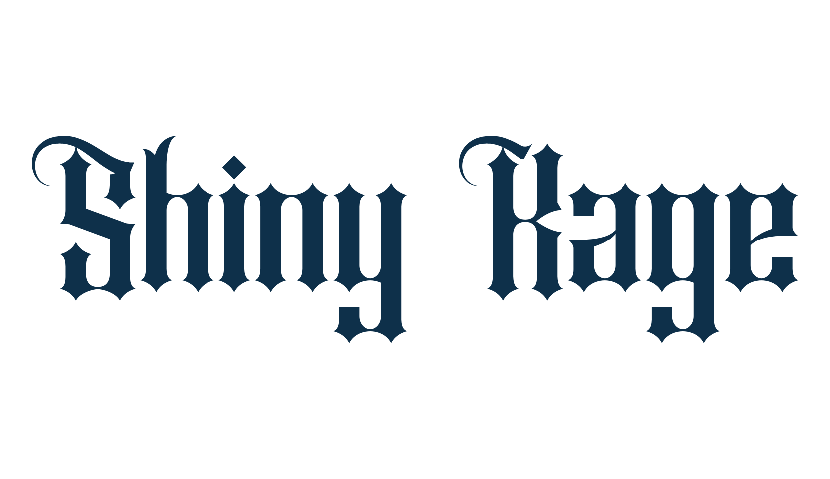 Shiny Kage, gothic modern font preview