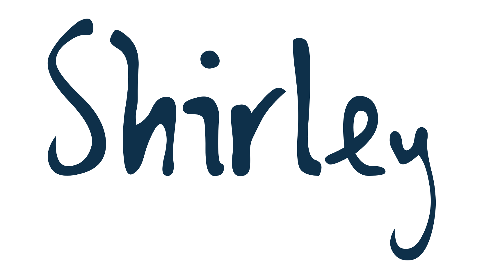 Shirley, script handwritten fancy decorative calligraphy font preview
