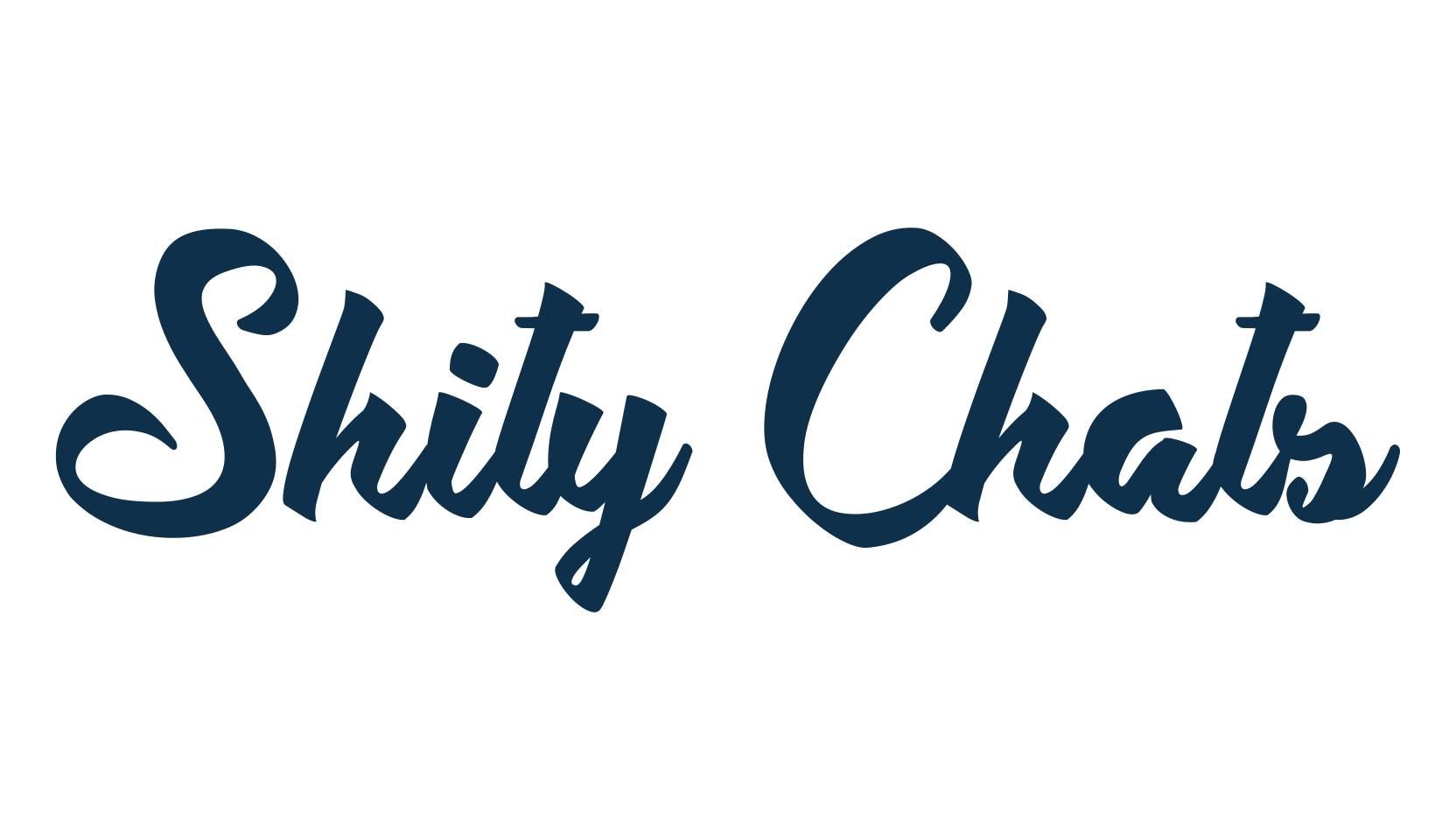 Shity Chats, fancy decorative font preview