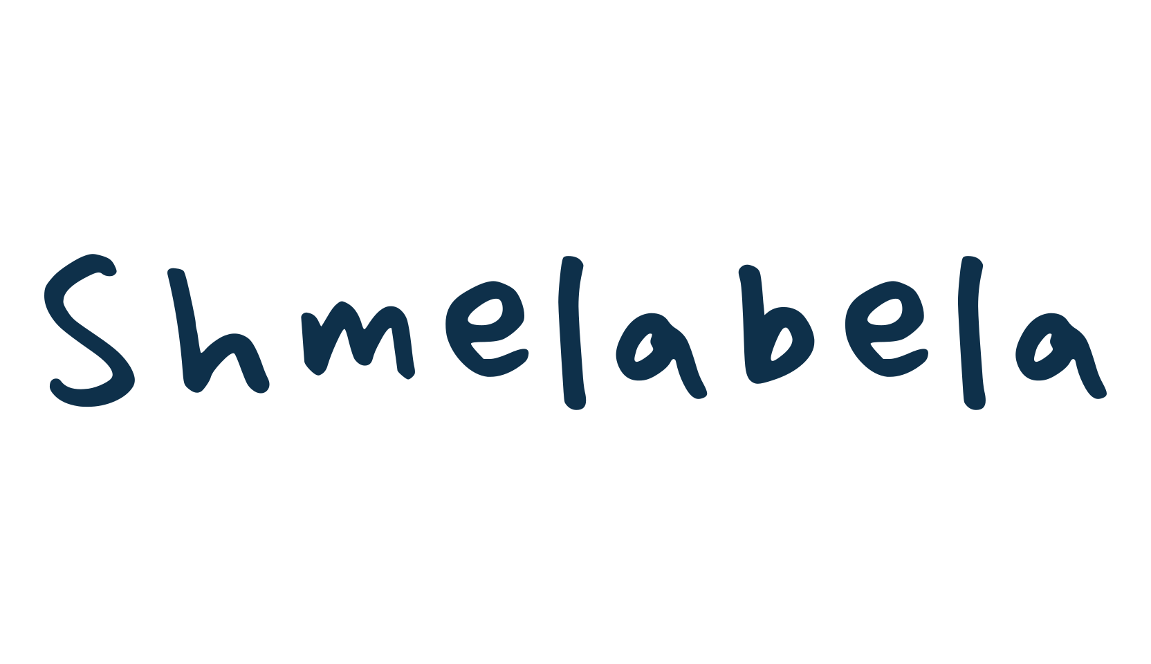 Shmelabela, handwriting font preview