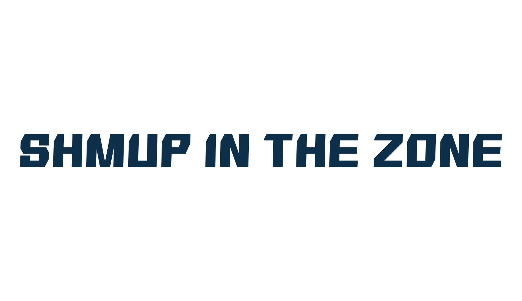 Shmup In The Zone, square font preview