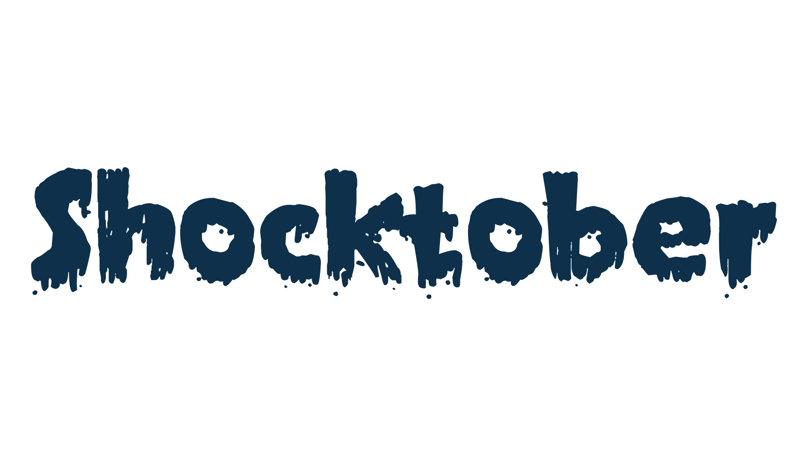 Shocktober, holiday halloween fancy decorative horror font preview