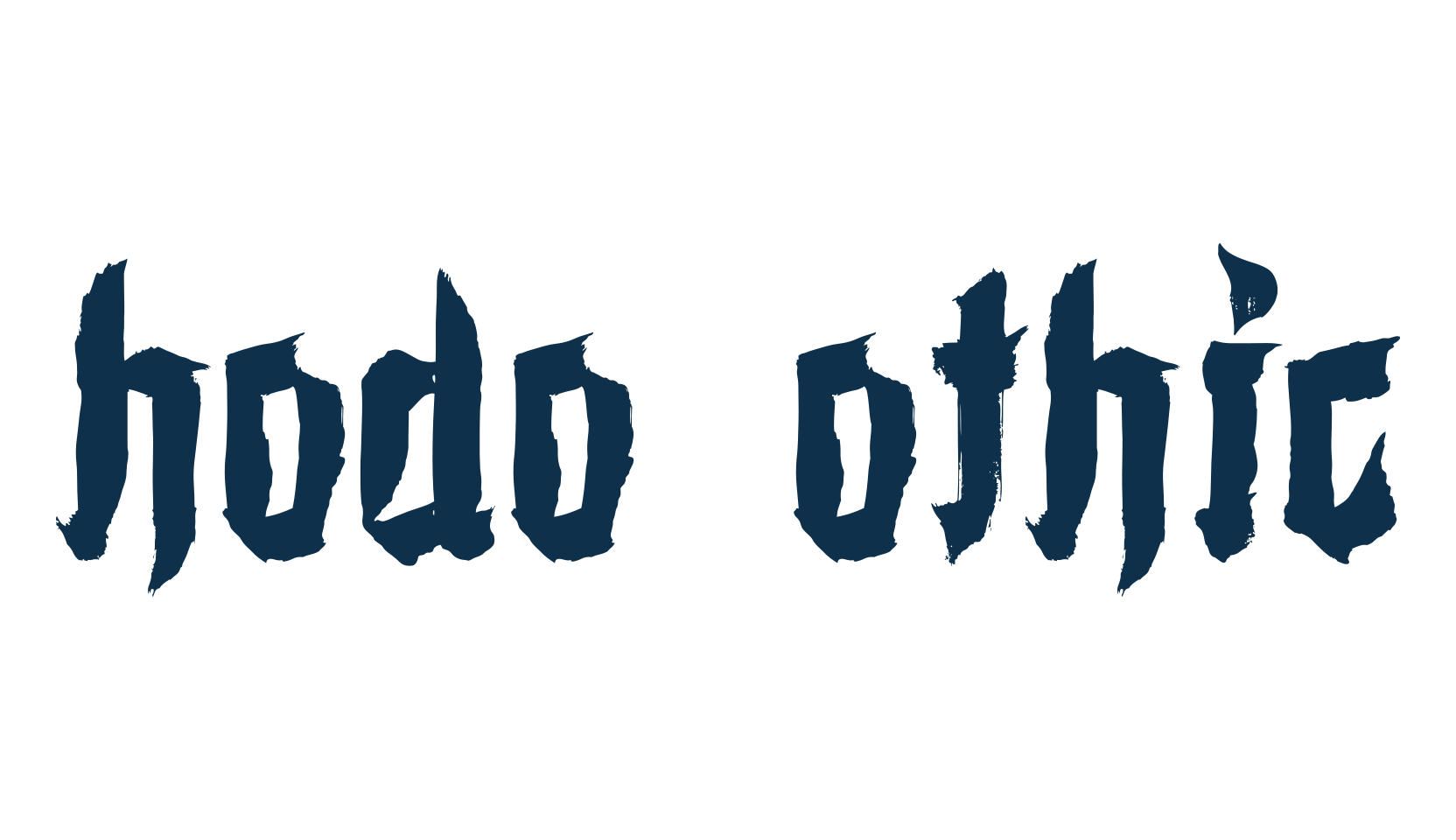 Shodo Gothic, various font preview