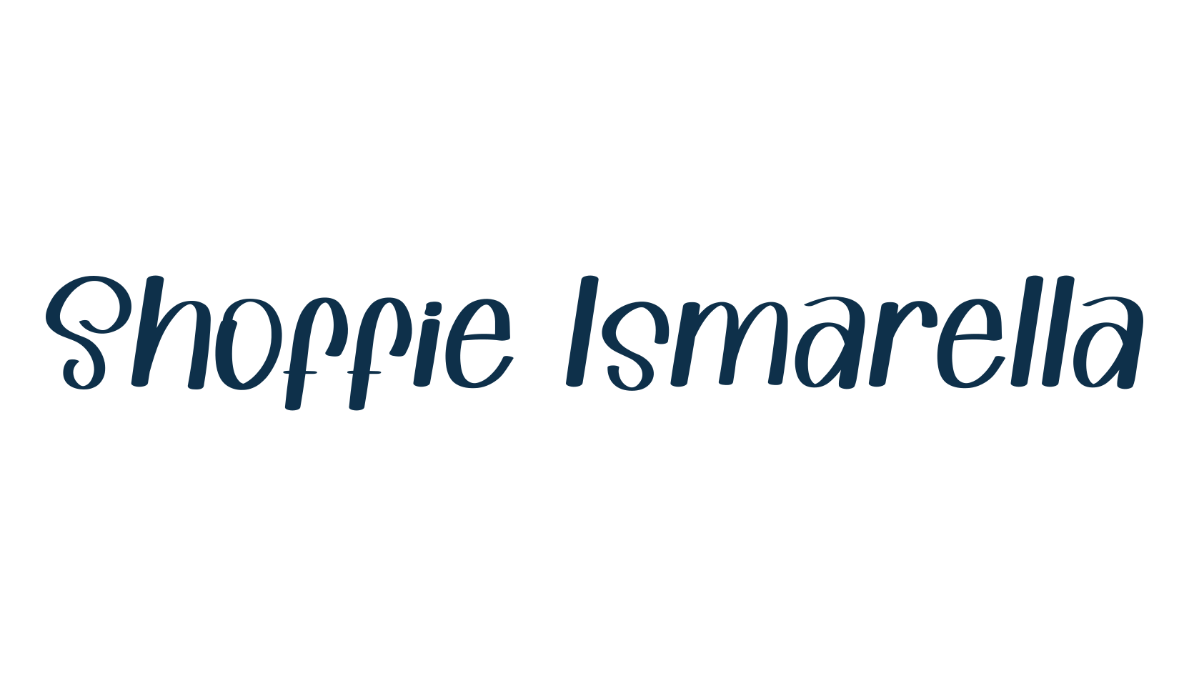 Shoffie Ismarella, fancy decorative font preview