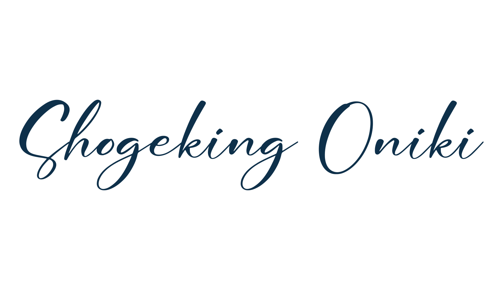 Shogeking Oniki, script handwritten fancy decorative calligraphy font preview