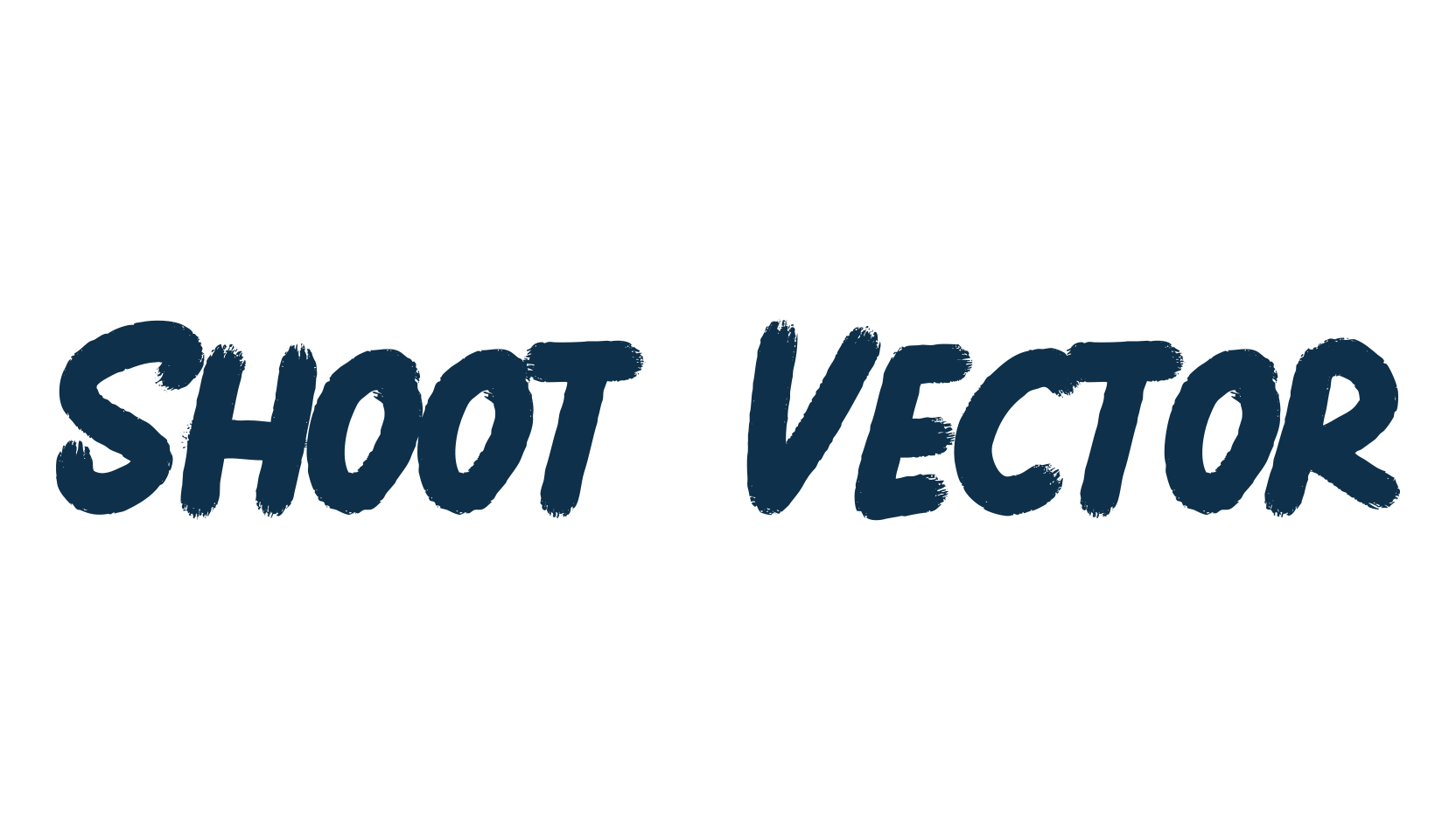 Shoot Vector, brush font preview