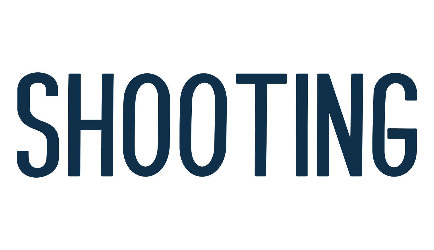 Shooting, sans serif font preview
