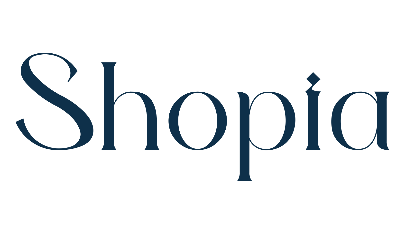 Shopia, serif font preview