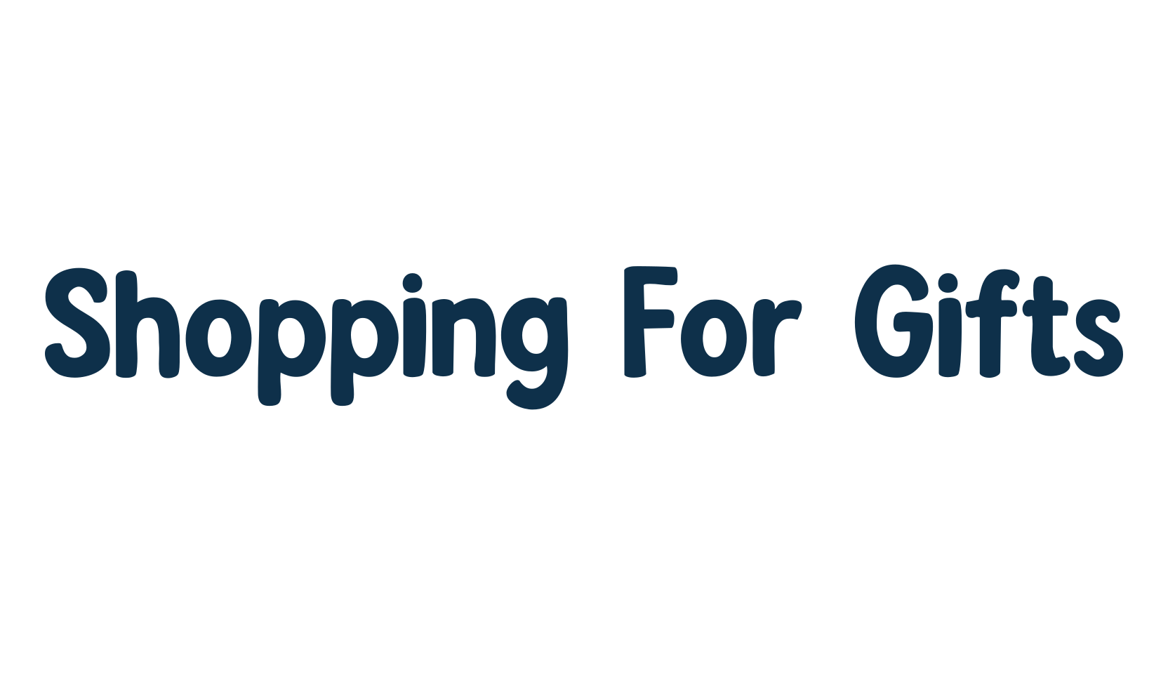 Shopping For Gifts, fancy various decorative font preview