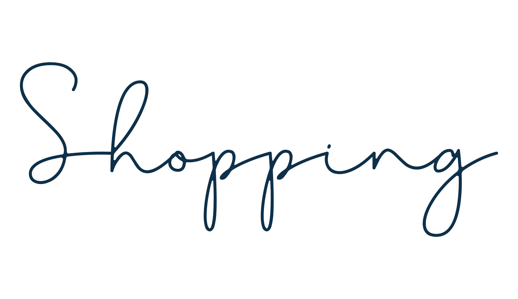 Shopping, script handwritten fancy decorative calligraphy font preview