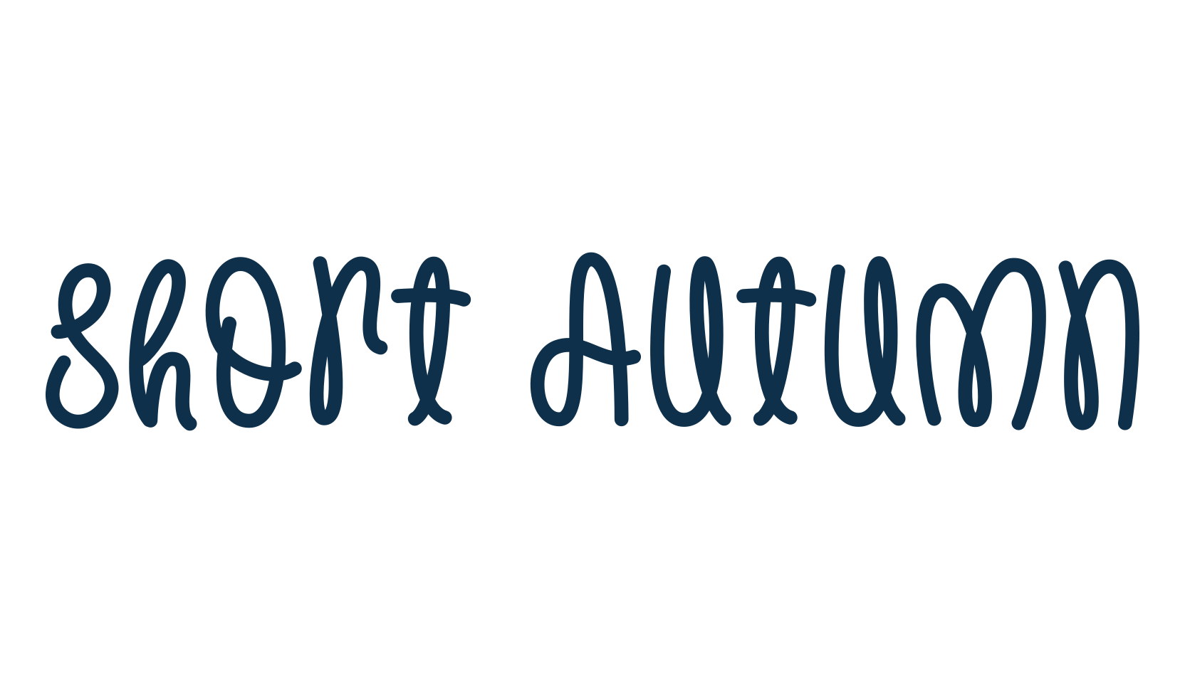 Short Autumn, fancy various decorative script calligraphy font preview